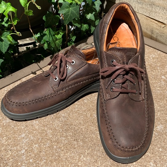🌻Men's ecco Fusion Moc Oxford Shoe Size 45>US 11